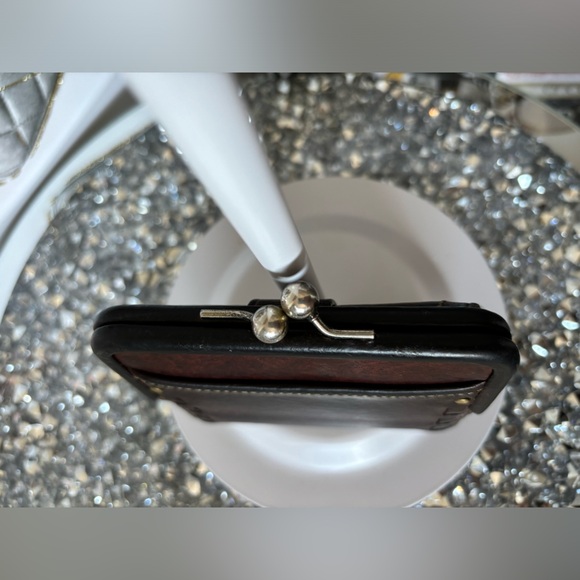 Coach vintage 65th Anniversary legacy Vachetta Woven Kisslock Wallet - Picture 4 of 10